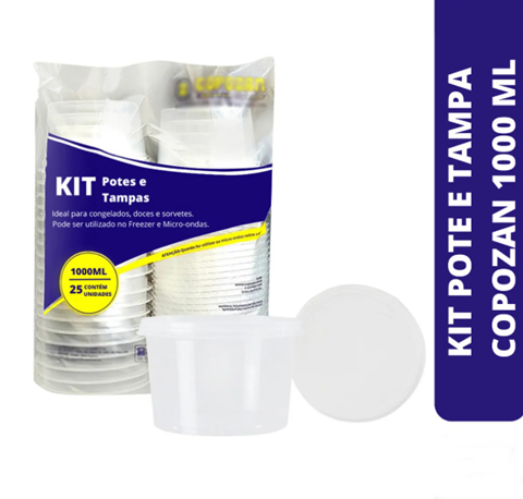 KIT POTE 1000ML C/25 UND COPOZAN